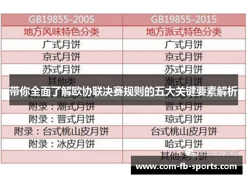 带你全面了解欧协联决赛规则的五大关键要素解析
