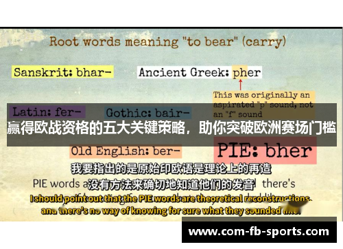 赢得欧战资格的五大关键策略，助你突破欧洲赛场门槛