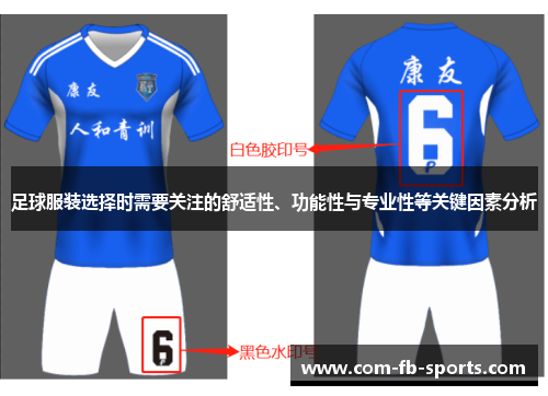 足球服装选择时需要关注的舒适性、功能性与专业性等关键因素分析